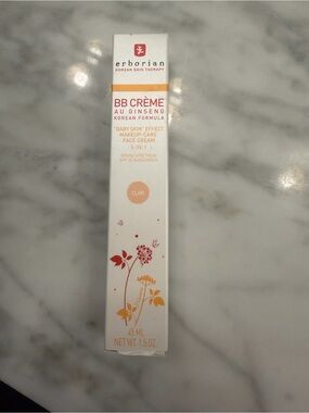 NWT Erborian BB Crème au Ginseng shade Clair (45 ml)